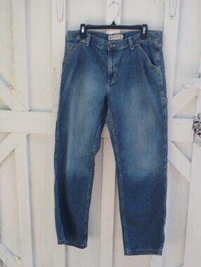 American Eagle Outfitters Men’s Blue Denim Jeans with Brass Button 14R 32x30